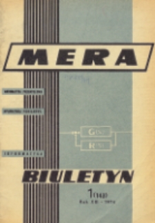 Biuletyn MERA : automatyka przemysłowa, aparatura pomiarowa, informatyka, R. 13, Nr 1 (143)