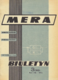 Biuletyn MERA : automatyka przemysłowa, aparatura pomiarowa, informatyka, R. 13, Nr 3 (145)