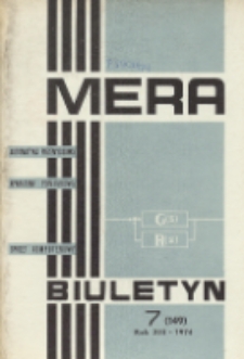 Biuletyn MERA : automatyka przemysłowa, aparatura pomiarowa, informatyka, R. 13, Nr 7 (149)