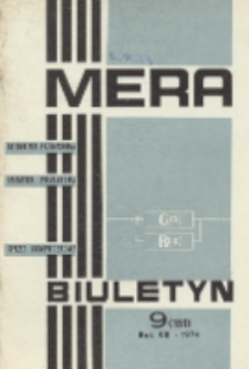 Biuletyn MERA : automatyka przemysłowa, aparatura pomiarowa, informatyka, R. 13, Nr 9 (151)