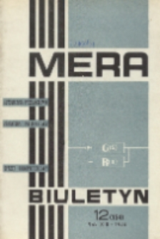 Biuletyn MERA : automatyka przemysłowa, aparatura pomiarowa, informatyka, R. 13, Nr 12 (154)