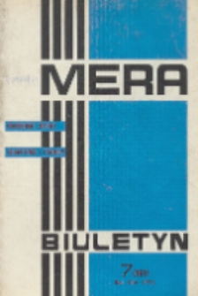 MERA : biuletyn przemysłu komputerowych systemów automatyzacji i pomiarów, R. 14, Nr 7 (161)