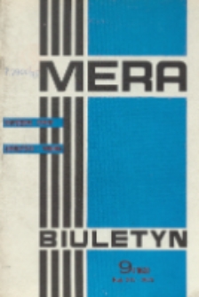 MERA : biuletyn przemysłu komputerowych systemów automatyzacji i pomiarów, R. 14, Nr 9 (163)