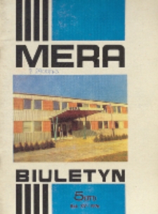 MERA : biuletyn przemysłu komputerowych systemów automatyzacji i pomiarów, R. 15, Nr 5 (171)