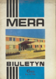MERA : biuletyn przemysłu komputerowych systemów automatyzacji i pomiarów, R. 15, Nr 6 (172)