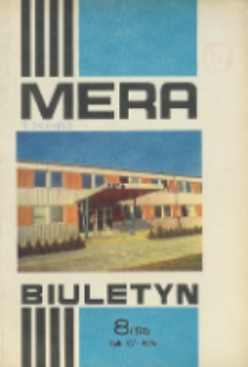 MERA : biuletyn przemysłu komputerowych systemów automatyzacji i pomiarów, R. 15, Nr 8 (174)