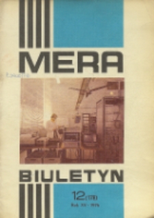 MERA : biuletyn przemysłu komputerowych systemów automatyzacji i pomiarów, R. 15, Nr 12 (178)