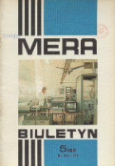 MERA : biuletyn przemysłu komputerowych systemów automatyzacji i pomiarów, R. 16, Nr 5 (183)