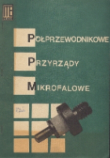 Półprzewodnikowe przyrządy mikrofalowe : karty katalogowe