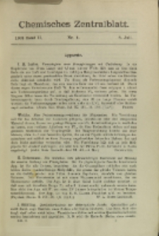 Chemisches Zentralblatt : vollständiges Repertorium für alle Zweige der reinen und angewandten Chemie, Jg. 79, Bd. 2, Nr. 1