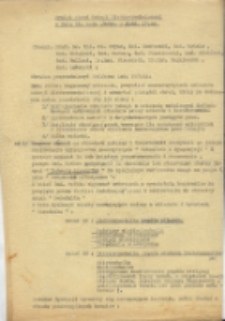 Wyniki obrad Sekcji Elektrotechnicznej w dniu 21 maja 1948r. o godz. 17:00