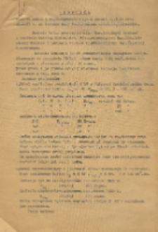 Protokół badania kabli 6kV przeprowadzonego w dniach 22.01 oraz 27.01.1953r. na terenie Huty im. J. Stalina w Łabędach