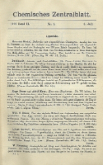 Chemisches Zentralblatt : vollständiges Repertorium für alle Zweige der reinen und angewandten Chemie, Jg. 78, Bd. 2, Nr. 1