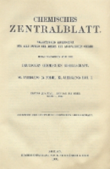 Chemisches Zentralblatt : vollständiges Repertorium für alle Zweige der reinen und angewandten Chemie, Jg. 80, Bd. 1, Nr. 1
