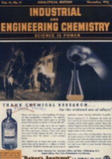 Industrial and Engineering Chemistry : analytical edition, Vol. 17, No. 11