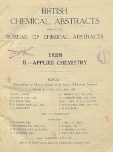 British Chemical Abstracts. B.-Applied Chemistry. March 16