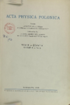 Acta Physica Polonica, Vol. 2, Z. 4