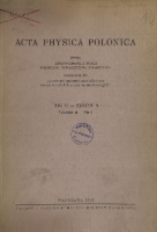 Acta Physica Polonica, Vol. 2, Z. 3