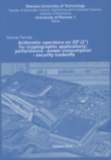 Arithmetic operators on GF(2m) for cryptographic applications : performance - power consumption - security tradeoffs