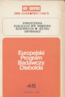 Streszczenia publikacji EPB Diebolda dostępnych w języku orginału