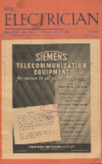 The Electrician : the oldest weekly illustrated journal of electrical engineering, industry, science and finance, Vol. 135, No. 4 (3504)