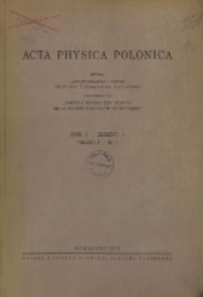 Acta Physica Polonica, Vol. 1, Z. 4