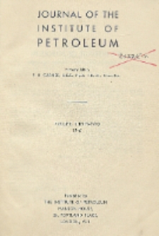 Journal of the Institute of Petroleum, Vol. 32, Contents