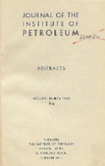 Journal of the Institute of Petroleum, Vol. 32, Abstracts, Abbreviated titles used in the abstracts