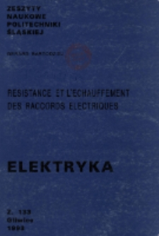Resistance et l'echauffement des raccords electriques