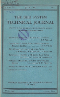 The Bell System Technical Journal : devoted to the Scientific and Engineering aspects of Electrical Communication, Vol. 25, No. 3