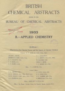 British Chemical Abstracts. B.-Applied Chemistry. March 3 and 10