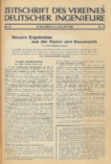 Zeitschrift des Vereines Deutscher Ingenieure, Bd. 82 , H. 32