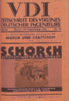 Zeitschrift des Vereines Deutscher Ingenieure, Bd. 82 , H. 39