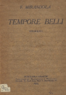 Tempore Belli : opowieści. Z dziejów rządów rosyjskich w Galicyi