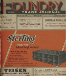Foundry Trade Journal : with which is incorporated the iron and steel trades journal, Vol. 72, No. 1448