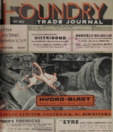 Foundry Trade Journal : with which is incorporated the iron and steel trades journal, Vol. 72, No. 1471