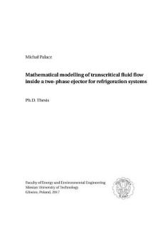 Mathematical modelling of transcritical fluid flow inside a two-phase ejector for refrigeration systems