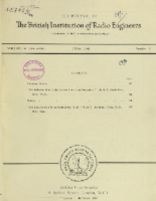 Journal of the British Institution of Radio Engineers, Vol. 6, No. 3