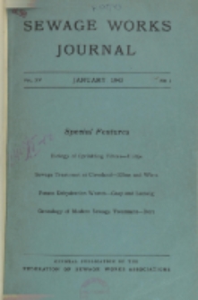 Sewage Works Journal, Vol. 15, No. 1