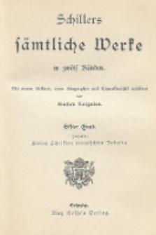 Schillers sämtliche Werke in zwölf Bänden : mit einem Bildnis, einer Biographie und Charakteristik Schillers. Bd. 11