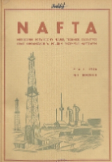 Nafta : miesięcznik poświęcony nauce, technice, statystyce oraz organizacji w polskim przemyśle naftowym, R. 2, Nr 5