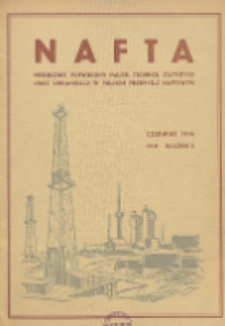 Nafta : miesięcznik poświęcony nauce, technice, statystyce oraz organizacji w polskim przemyśle naftowym, R. 2, Nr 6