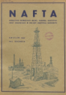 Nafta : miesięcznik poświęcony nauce, technice, statystyce oraz organizacji w polskim przemyśle naftowym, R. 3, Nr 4