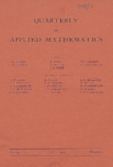 The Quarterly of Applied Mathematics, Vol. 3, Nr 2