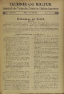 Technik und Kultur : Zeitschrift des Verbandes Deutscher Diplom-Ingenieure, Jg. 25, Nr 5