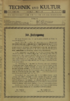 Technik und Kultur : Zeitschrift des Verbandes Deutscher Diplom-Ingenieure, Jg. 30, Nr 1