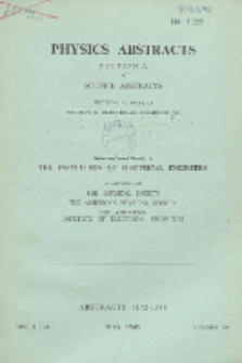 Science Abstracts. Section A, Physics Abstracts. Vol. 48, No. 569