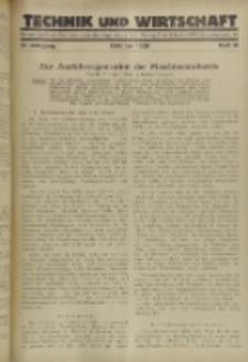 Technik und Wirtschaft : Monatsschrift des Vereines Deutscher Ingenieure, Jg. 21, H. 10
