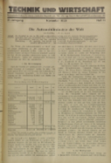 Technik und Wirtschaft : Monatsschrift des Vereines Deutscher Ingenieure, Jg. 21, H. 11