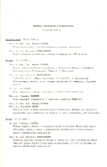 Program seminarium w Korbielowie 19-23.10.1987 r.